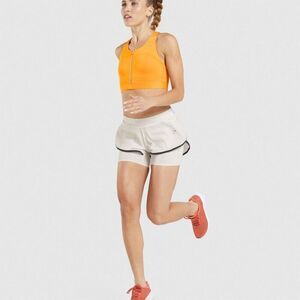 Gymshark Women's Speed 2 In 1 Shorts White Size L Athletic Running